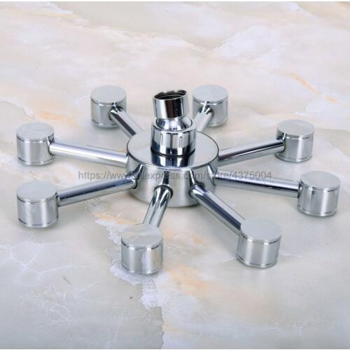 8 Inch Chrome Modern Style Rain Shower Head Brass Shower Bathroom Accessaraies Nsh211