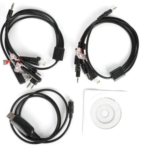 8 in 1 Programming Cable for Motorola PUXING BaoFeng UV-5R for Yaesu for Wouxun hyt for Kenwood Radio Car Radio