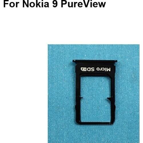 For Nokia 9 PureView New Tested Good Sim Card Holder Tray Card Slot 9PureView Sim Card Holder For Nokia 9 Pure View Parts