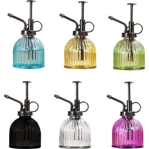 1pc Plant Flower Glass Watering Pot Spray Bottle Garden Mister Sprayer Hairdressing Watering Pot Practical Garden Tool