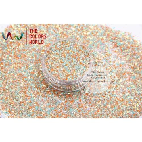 HHR2042-305 Mix Color Hexagon Shape Glitter Sequins for nail art DIY and Holiday decoration