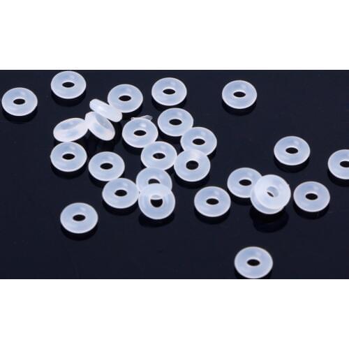 JAVRICK 100PCS Silicone Rubber Stoppers Ring Bead Spacer Charm Bracelet For Jewelry DIY