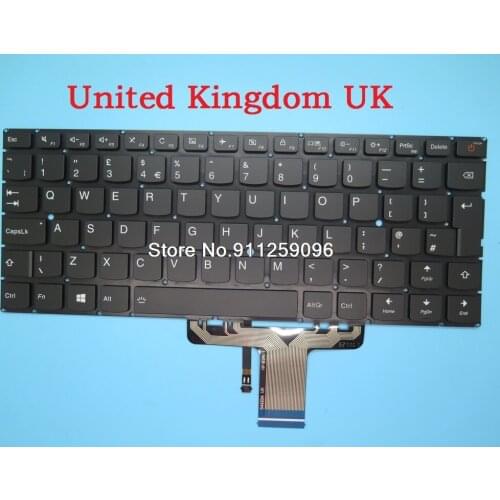 Laptop Keyboard For Lenovo 710S-13IKB 710S-13ISK Air 13 Pro United Kingdom UK SN20K82422 V154420BK1-UK Backlit Without Frame New