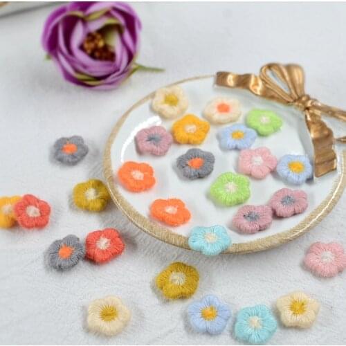 15 Pieces Various Colors Cotton Embroidery Fabric Lace Patch Trim Clothes Wedding Dress Diy Applique Scrapbooking Patchwork