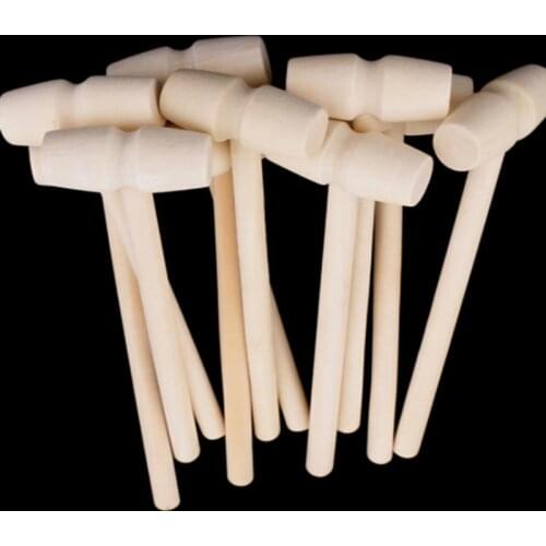 Hot Sell Mini Wooden Hammer Wood Mallets for Seafood Lobster Crab Leather Crafts Jewelry Crafts Wood Craft Tools