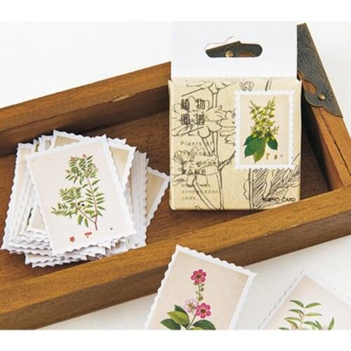 Mo.Card 45 pcs/pack plant garden mini paper diary sticker Scrapbooking Decoration label Wholesale