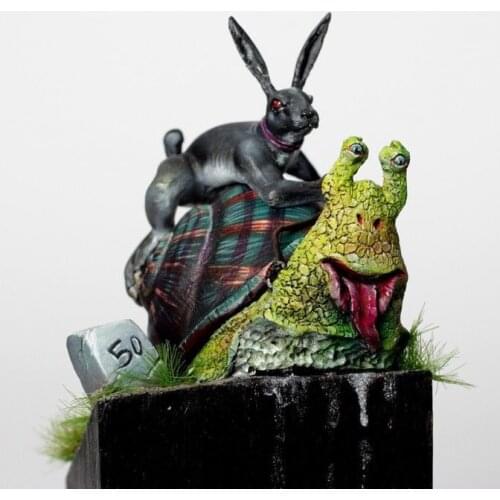 New Unassembled 1/32 61mm ancient officer warrior fantasy Resin Figure Unpainted Model Kit