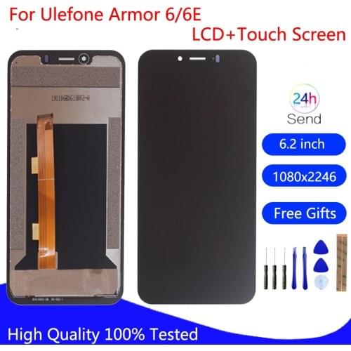 Original For Ulefone Armor 6 LCD Display Touch Screen Assembly Repair Parts For Ulefone Armor 6E 6 Screen LCD Display