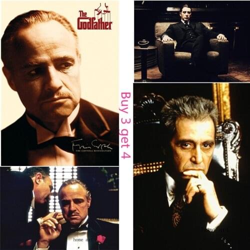 Godfather Movie Posters Wall Stickers Home Decoration High Definition White Coated Paper Clear Image