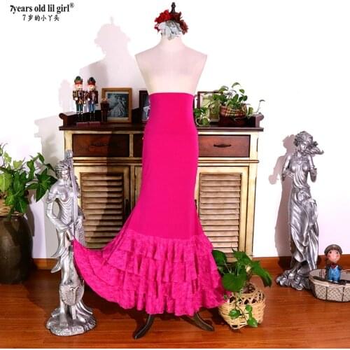 Girls Fiamenco Dress Women Dallroom Waltz Dance Costumes Foxtrot Wear 4ESS23