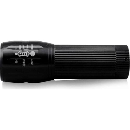 Portable Led Glare Flashlight Patrol Flashlight Outdoor Cycling Camping Survival Fishing Flashlight 3-step Lumen Zoom Flashlight