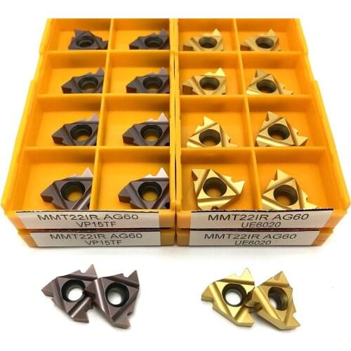 Thread insert Lathe Tool MMT 22ER 22IR AG60 VP15TF/UE6020/US735 Carbide Thread Turning Tool CNC for Cutting Tool External Thread