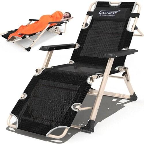 15% Folding Single Bed Heavy Duty Multi Function Breathable Material Lounge Salon Chairs with Armrest for Quick Nap Indoor Use