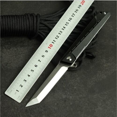 New Outdoor tool D2 steel High hardness G10 folding knife for survival in the wild, self defense Tactical Camping Hunting Knives