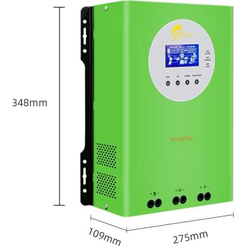 Techfine 60 Amp 12V 24V 48V Mppt Solar Panel Regulator Mppt Power Solar Charge Controller