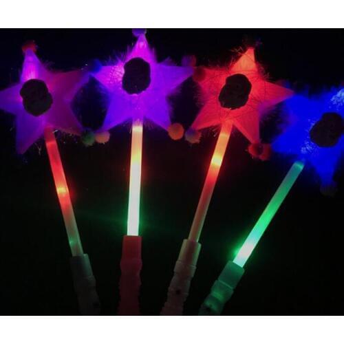 Hen party night glow stick flashing cartoon light sticks festival items DIY led Christmas party kids toy party decoration