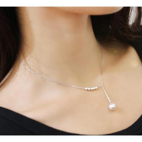 South Korea fashion jewelry lovely, temperament romantic sweet, Classic Pearl lady sparkling Necklace