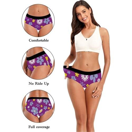 Womens Panties 3D Flower Printed Panties Womens Small Fresh Fit Comfortable Panties Womens Sports Swimming Trunks Bike Shorts
