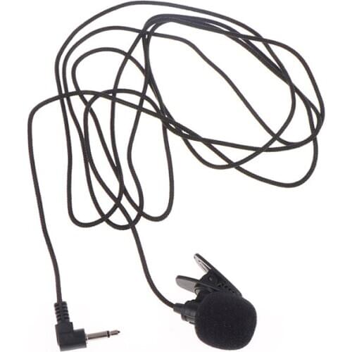 1pcs Mini 3.5mm Jack Microphone Lavalier Tie Clip Microphones Microfono Mic For Speaking Speech Lectures 2m Long Cable