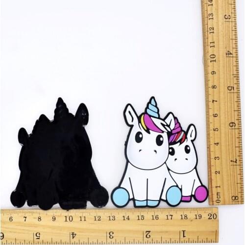 10 PCS DIY Carft Ornaments Bear/Bee/Giraffe/Flamingo/Pony Soft PVC Accessories Fit School Homework Handmade Patch