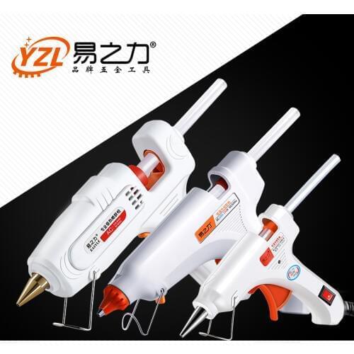 30W 80W 100W EU/ Plug Hot Melt Glue Gun 7mm Glue Stick Industrial Mini Guns Thermo Gluegun Heat Temperature Tool
