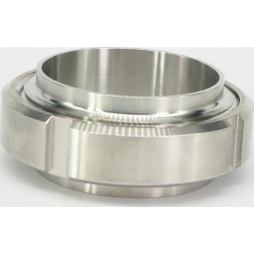 76mm 3" Pipe OD SUS 304 Sanitary T-ThreadWeld On Socket Union Set Homebrew Hygiene Grade Sanitary 229 PSI