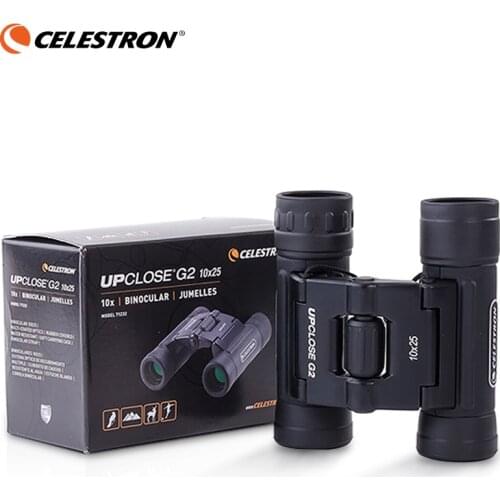 Celestron Binocular Telescope Powerful Binoculars Fully Multi Coated Jumelles UpClose G2 10x25 Roof For Hunting Hiking Camping
