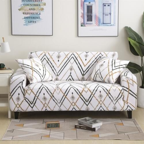 2020 Printed Pattern Sofa Cover All-inclusive Elastic Stretch Couch Cover Slipcovers for Living Room 1/2/3/4 Seater Sofa