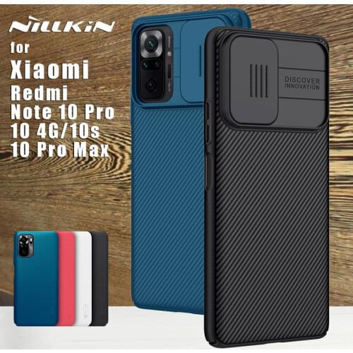 Nillkin for Xiaomi Redmi Note 10 Pro Case Back Cover Camera Protection Protective Cases for Redmi Note 10 5G NFC 4G 10s Pro Max