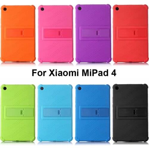 Stand Case for Xiaomi MiPad 4 Cover Silicone Sleeve Soft Protector Mi Pad4 XiaomiPad4 Pouch Anti Drop Shock Proof miPad4 Holder