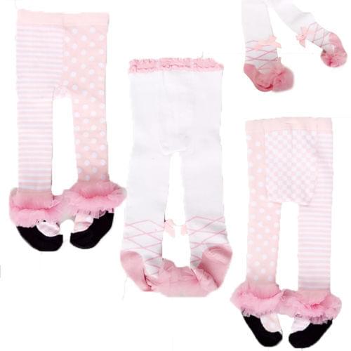 Baby Tights Cotton Cute Lace Bows Baby Girl Tights Clothes Winter Newborn Baby Girls Pantyhose Meisje fille Menina Tight