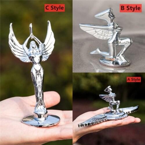 For Toyato Honda BMW Mercedes Benz Nissan Car Head Front Cover Badge Metal Hood Emblem Sticker 3D Goddess logo accessories