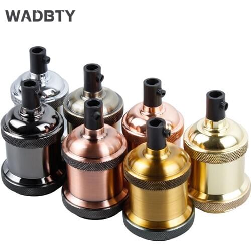 E27 Lamp Holder Edison bulb Base E26 Screw Bulb base 110V 220V Aluminum Light Socket Industrial Pendant Fittings Lampholders