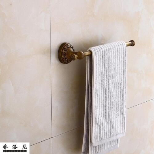 European copper antique towel bar towel hanging antique bathroom hardware pendant antique single towel bar rack pole