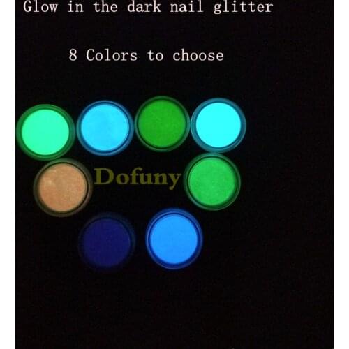 Neon Phosphor Nail Glitters Glow in the Dark Acrylic Fluorescent Powder Luminous Pigment Phosphor Pigment Coating for Nail art