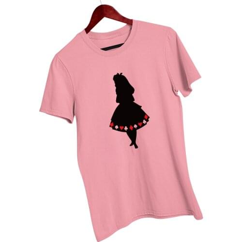 Alice in Wonderland Disney T Shirt Women Print Summer Fashion Tshirt Ulzzang Harajuku T-shirt Top Tees Female Casual Clothing