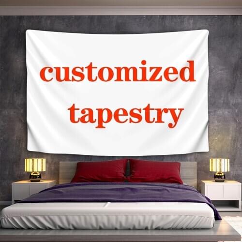 Customized Tapestry Boho Mandala Tapestries Witchcraft Wall Tapestry Print Your Photo Hippie Wall Hanging Blanket Tapestry