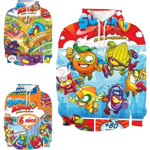 Hip Hop 3D Print Super Zings Series 4/5/6 Hoodie Hot Game Sweatshirt Teenagers Adults Anime Sudadera Hombre Oversized Pullover