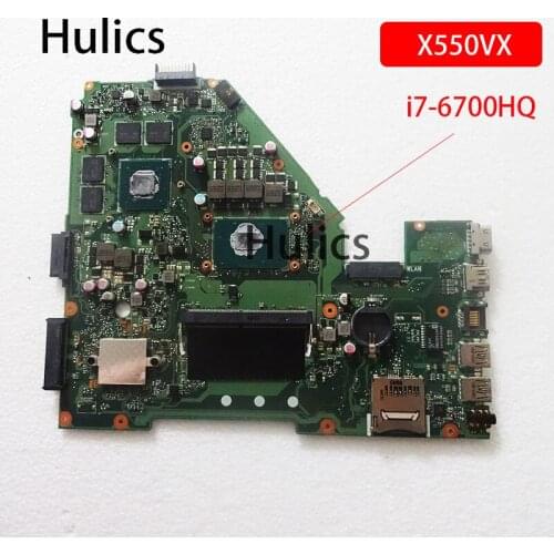 Hulics Original X550VX Laptop motherboard for ASUS K550V X550VX X550V mainboard I7-6700HQ GTX950M main board