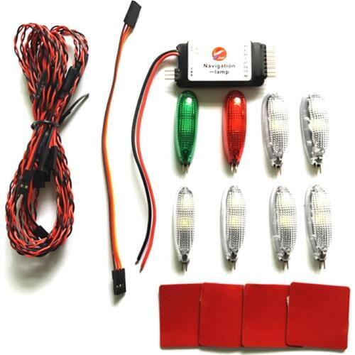 Simulation Navigation Light 2-3S Voltage 3V LED Six modes for RC fixed-wing Aircraft Ducted Like real machine