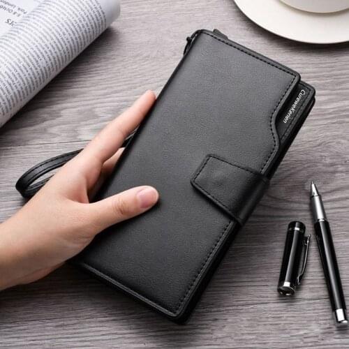 Quality Men Wallets Clutch Bag Card Holder Male Purse Zipper mobile phone bag Large Capacity Wallet For Men Carteira Masculina