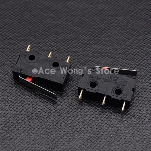 10PCS Limit Switch, 3 Pin N/O N/C High quality All New 5A 250VAC Micro Switch short