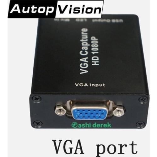 VGA Converter Portable Capture Card Mini DVR 1080P 30 Frames/s Vga Turn To Usb Mini Box No Plug-in Audio and Video Capture