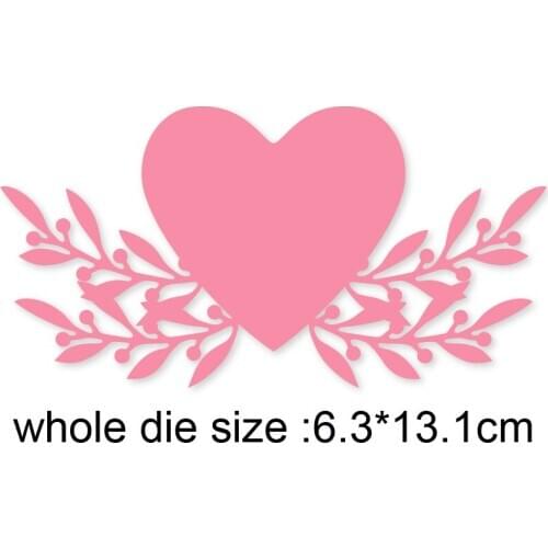 Heart frame vine Metal Cutting Dies Stencil for DIY Scrapbooking Album Embossing Paper Cards Decorative Crafts Die Cuts