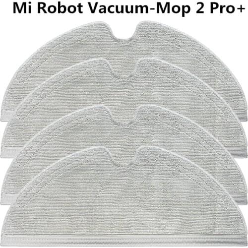 4PCS Sweeping Washable Accessories Mop rag wipes For Xiaomi Mi Robot Vacuum-Mop 2 Pro+STYTJ02ZHM Robot Vacuum Cleaner Parts Kits