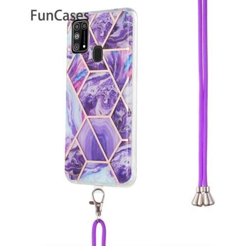 Marble Soft TPU Protector Cover For armor Samsung M31 Telephone Accessories Cases Coques Samsung Galaxy phone M31 Protective