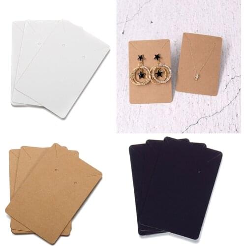 100 Pieces Earring Necklace Display Card Holder Set Suitable for Handmade Earrings Necklace and Jewelry Display Products