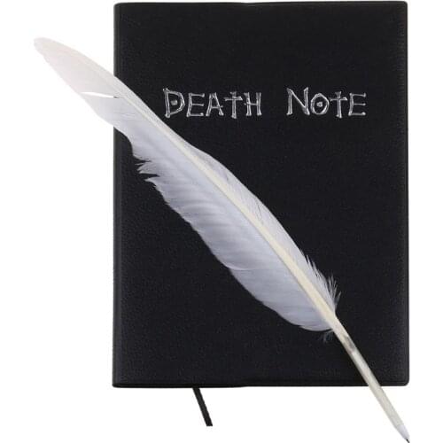 OOTDTY Death Note Notebook and Feather Pen Book Anime Writing Journal Cosplay New