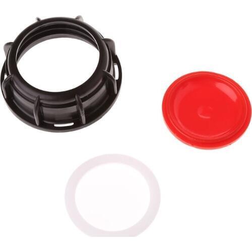 New 3pcs IBC Tote Tank Drain Cover Extension Spout Hose Nozzle Tap Cap Valve Female Thread