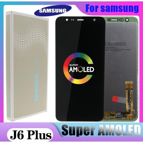 ORIGINAL 6.0'' LCD for SAMSUNG Galaxy J6+ SM-J610 J6 Plus LCD Display with Touch Screen Digitizer Assembly 100% test